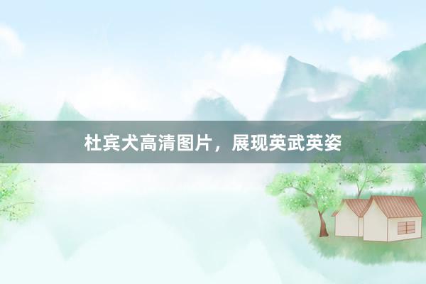 杜宾犬高清图片，展现英武英姿